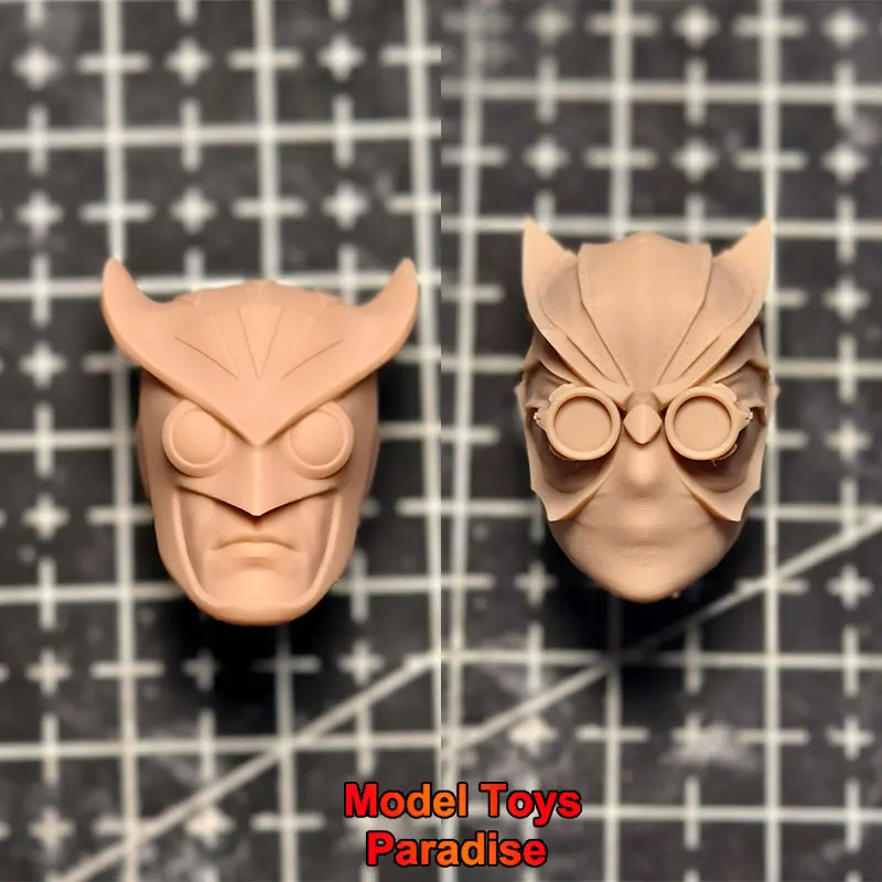 Sin pintar escala 1/12 Talon corte de búhos modelo blanco cabeza Batman villano cabeza esculpida ajuste 6 pulgadas ML MEZCO SHF cuerpo de figura de acción