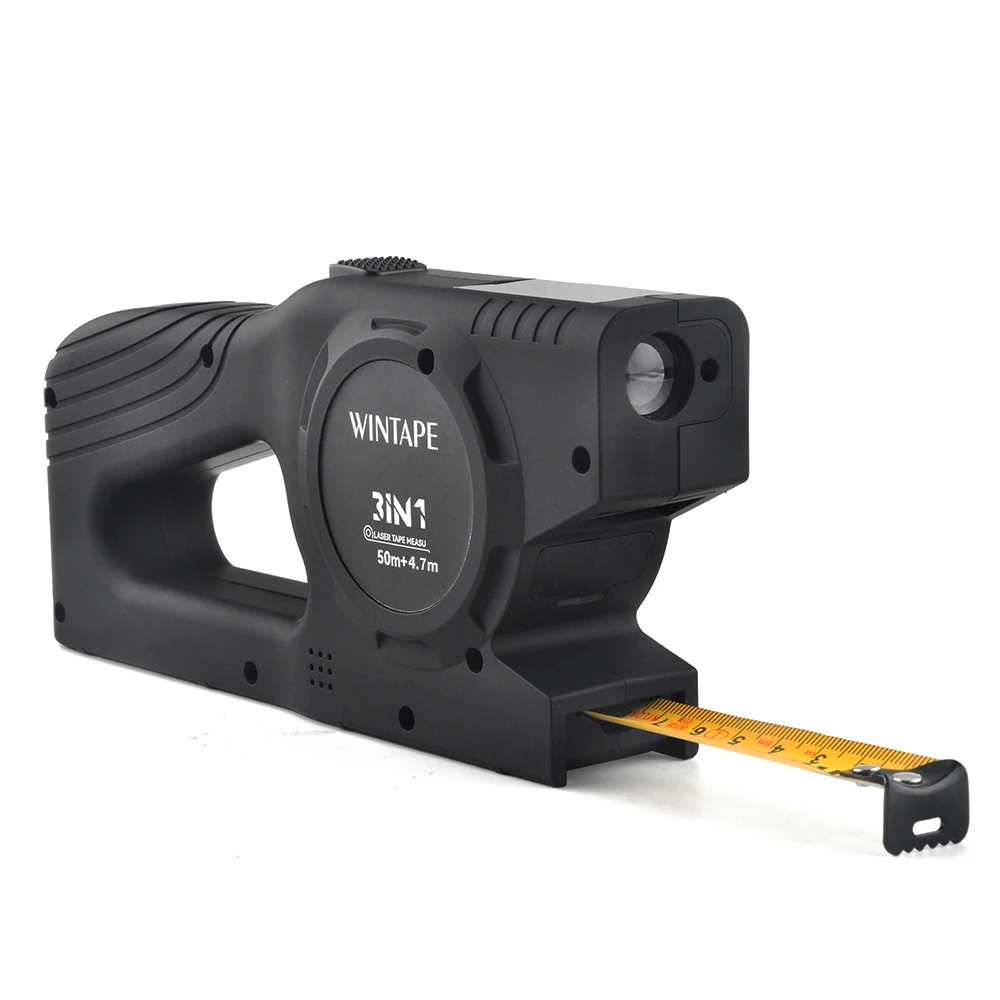 Wintape New 3-In-1 Multifunctional Handheld 50m Laser Tape Measure Portable And Easy To Handle Digital LCD Tape Measure