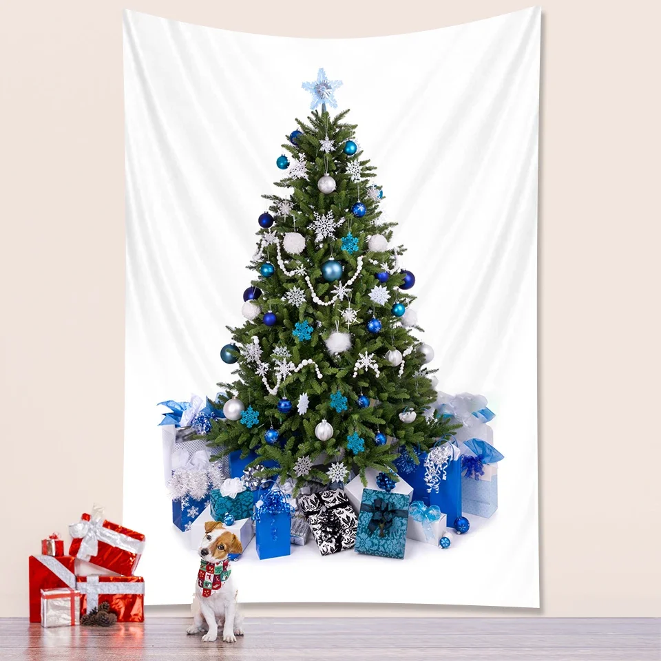 Christmas tree bedroom home decoration New Year party large size Tapestry Wall Tapestry Bohemian decorative mattress