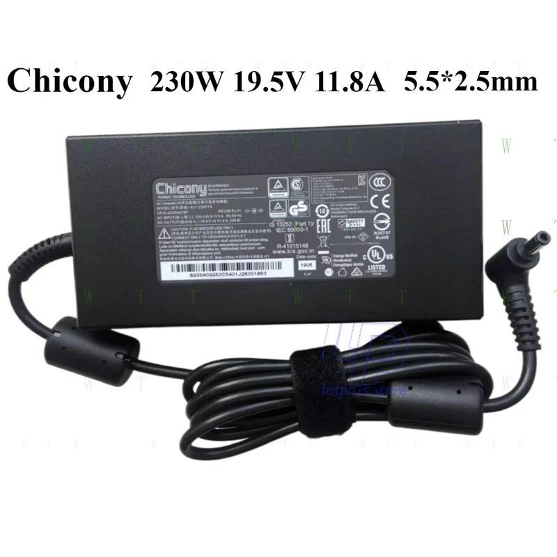 

TTT Genuine 230W Chicony Power Adapter for AERO 15CLASSIC-XA 5.5*2.5mm AC Charger