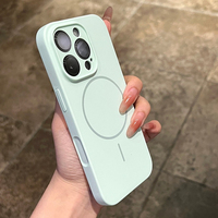 Official Ultra thin Magnetic Phone Case For iPhone 16E 15 14 16 Plus 11 12 13 16 Pro Max Liquid Silicone Magsafe Protector Cover