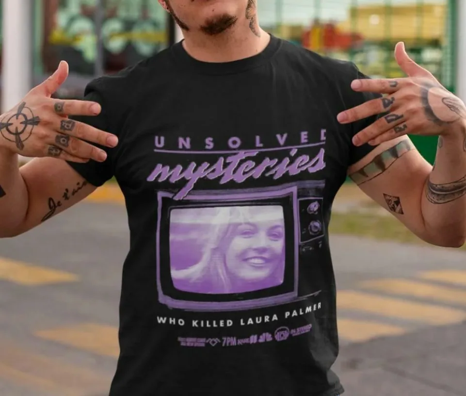 Laura Palmer Unsolved Mysteries Who Killed T-Shirt Short Sleeves S-5Xl