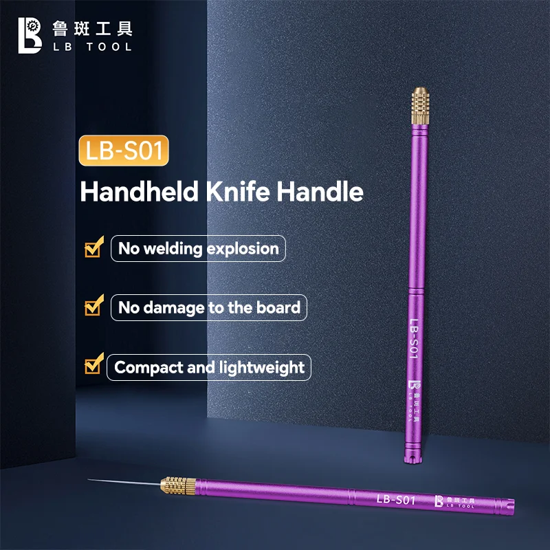 LB Handheld Knife Handle Multi-function Glue Remover Blade for Motherboard Chip Layering CPU IC Edge Glue Scraping LB-S01