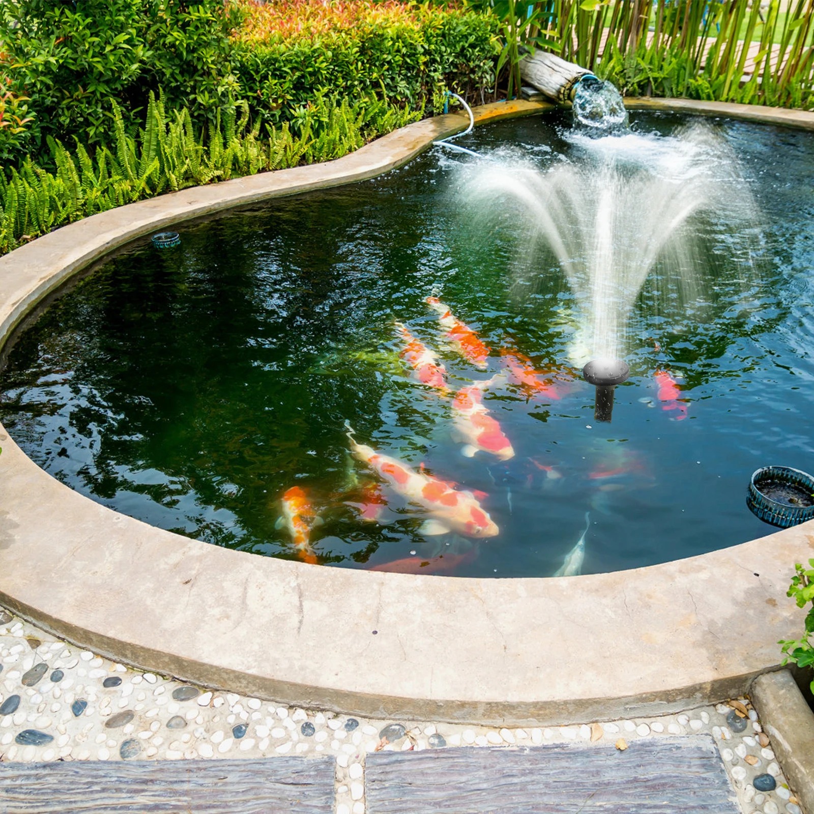 

Solar Fountain Pond Outdoor Power Kit Water Pump Black Garden Decoration Lightweight Durable Energy Saving Automatic Operation