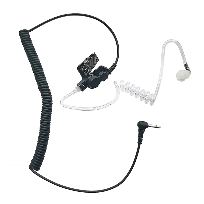 1 Pin 3.5mm Covert Acoustic Tube Earpiece Earphone Dense Sound Air Tube Headset Concealed Sound Tube Headset