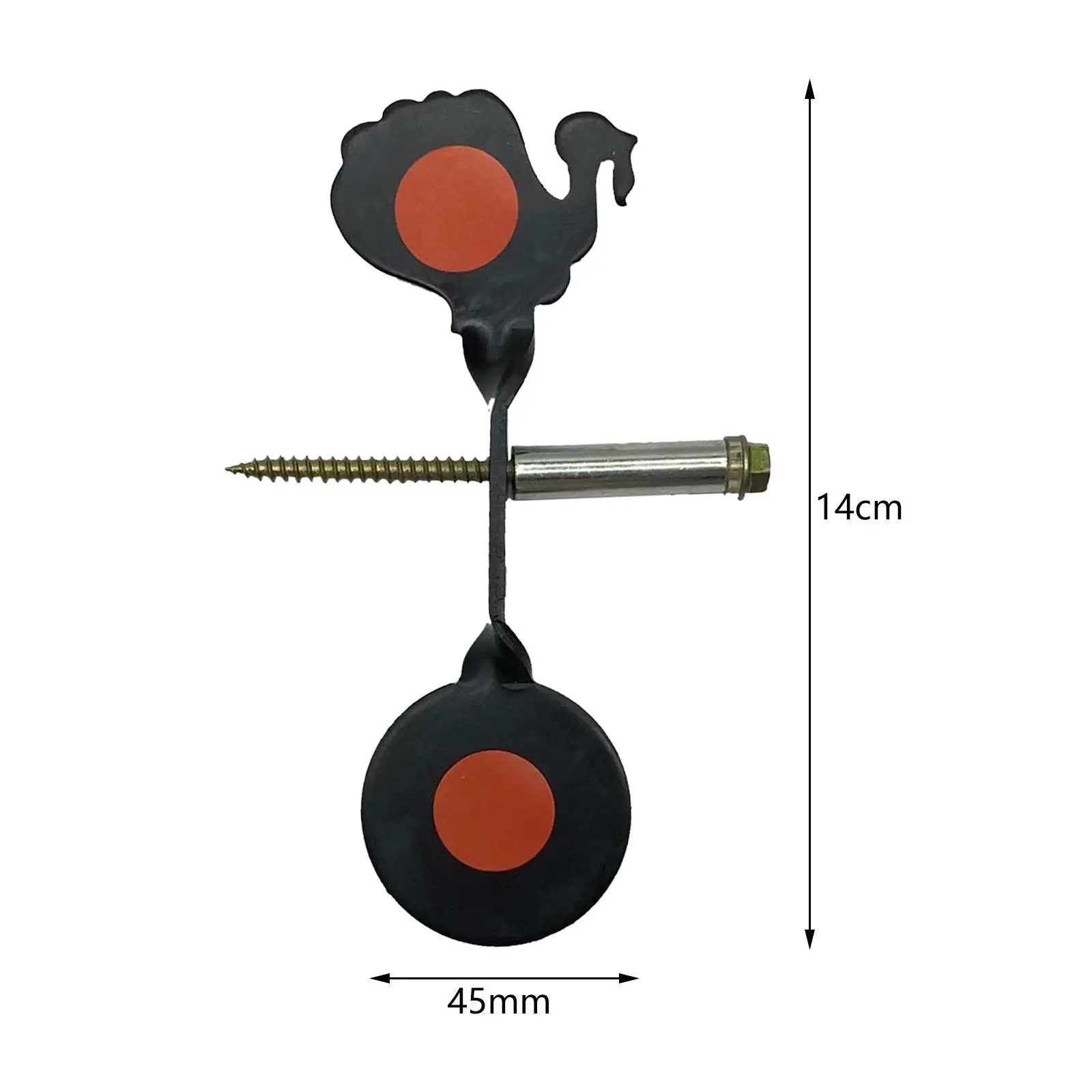 Auto Resetting Hunting Target Stainless Steel Reusable Entertainment Supplies Sturdy Portable Game Accuracy Practice for Outdoor