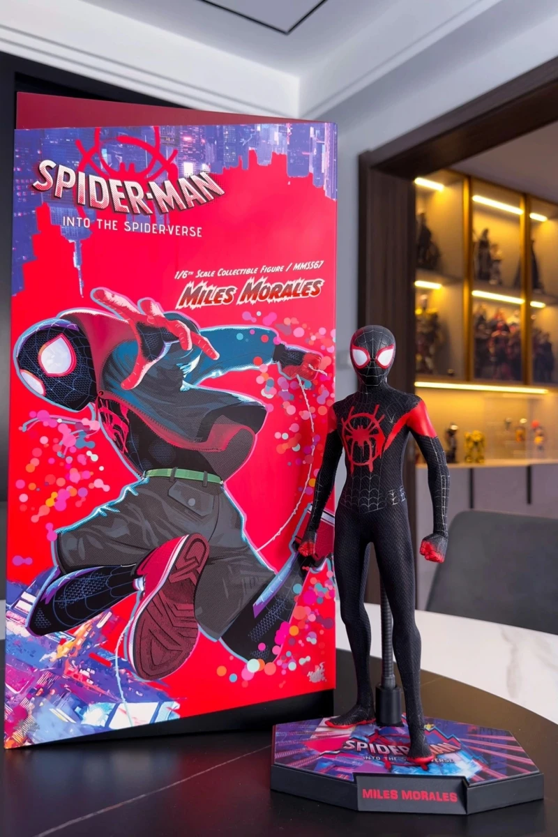 

Hottoys Ht Mms567 Spider-man Into The Spider-verse Miles Morales Peni Parker Joint Movable Action Model Figure Toys Gifts