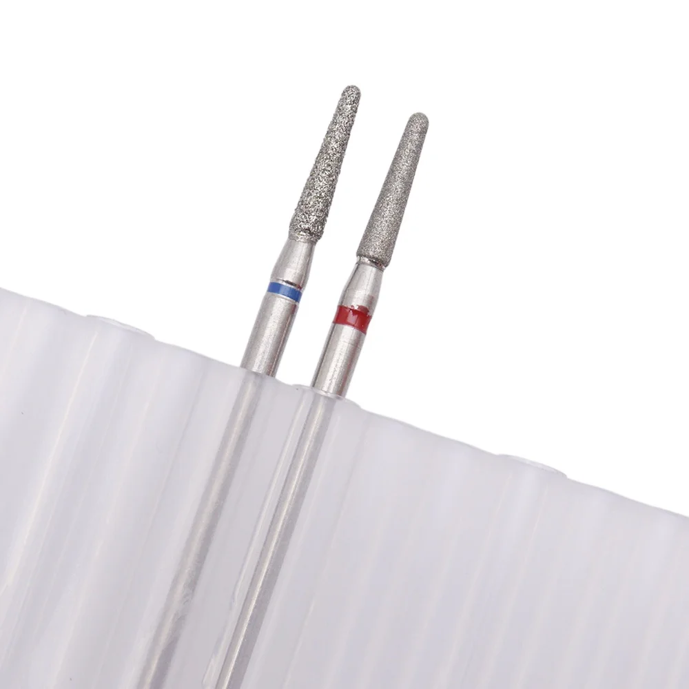 2Pcs Set  Manicure Diamond Nail Drill Bit – Cuticle Prep, Pocket Cleaning, Callus Removal, Dead Skin Exfoliation