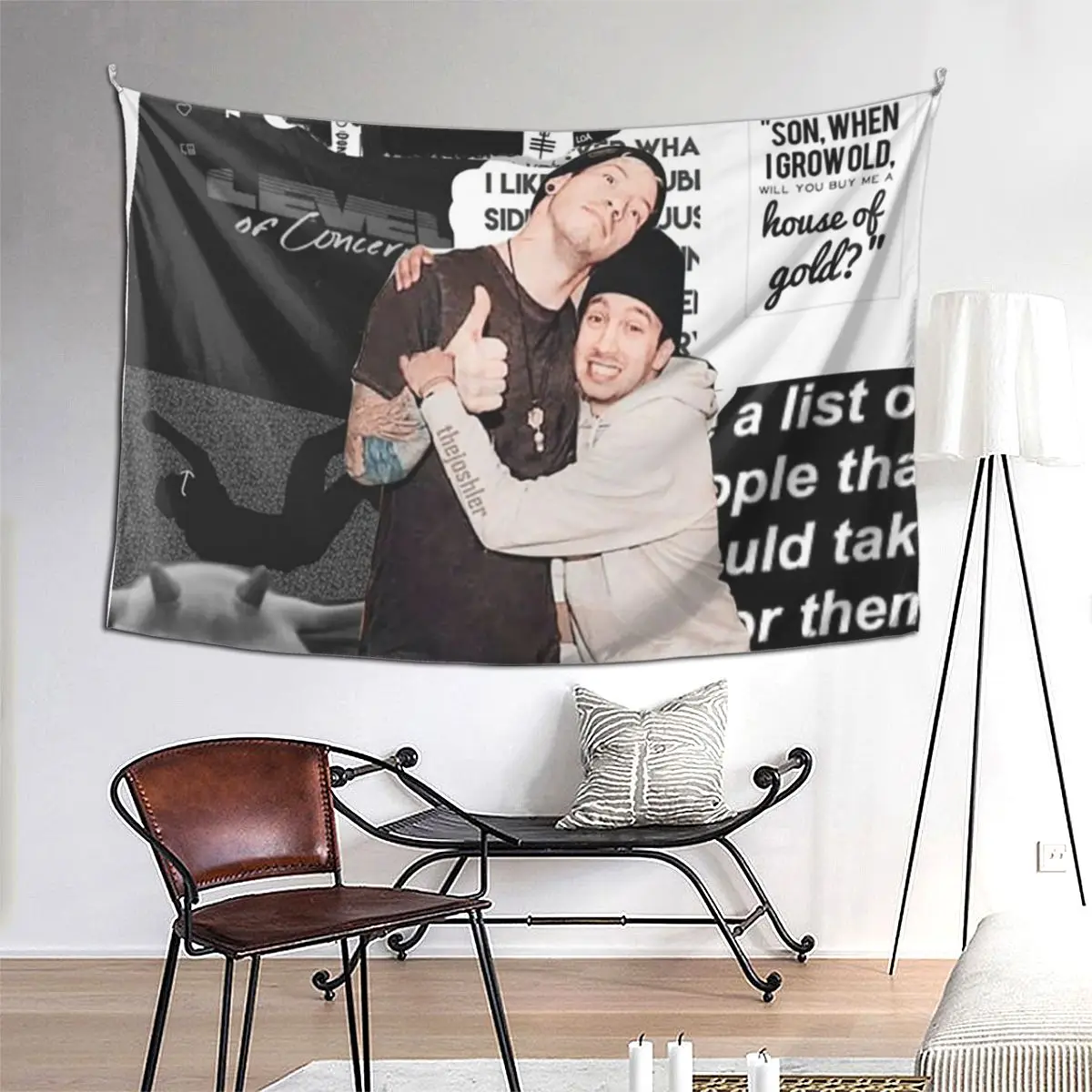 

Twenty One Pilots Tapestry Hippie Wall Hanging Aesthetic Home Decoration Tapestries for Living Room Bedroom Dorm Room