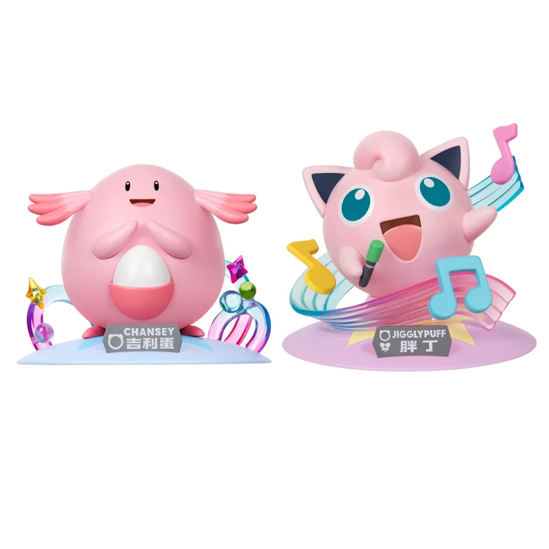 Anime Pokemon Actionfiguren Jigglypuff Chansey Original Collection Serie von Modellfiguren Ornamente Spielzeug Geburtstagsgeschenke