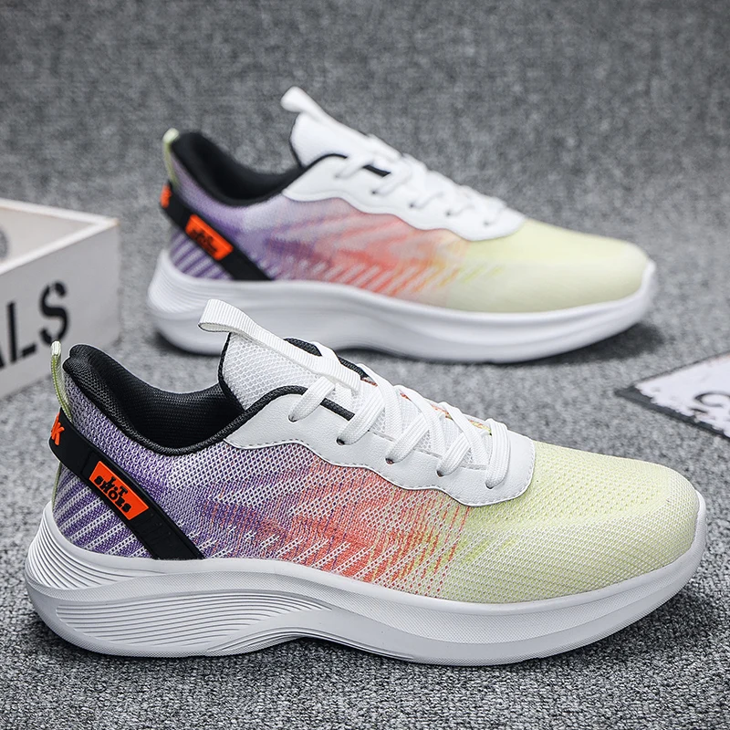 

Fashion Men Sneakers Comfortable Breathable Running Shoes for Men Lightweight Casual Walking Footwear Lace Up Gym Jogging Shoes