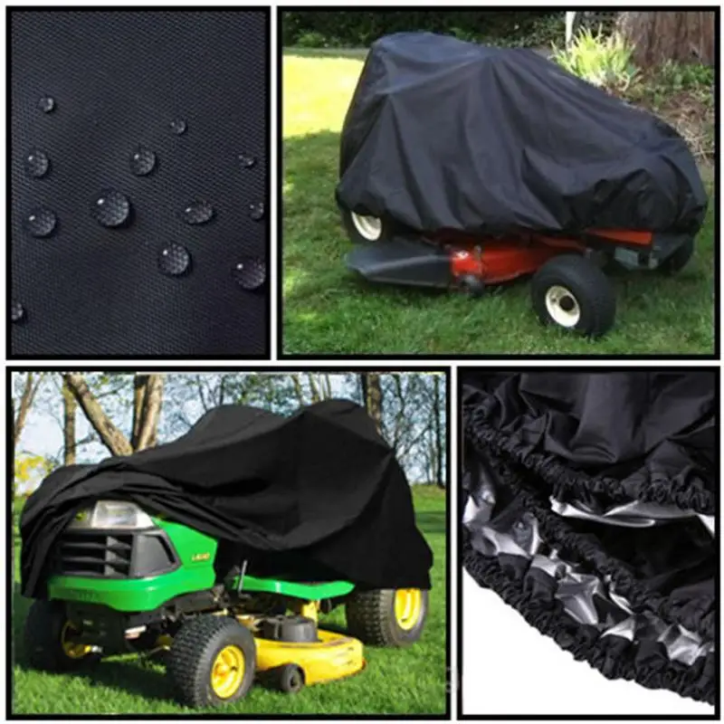 Lawn Mower Cover 210D Oxford Cloth Waterproof Snowblower Cover Outdoor Garden Sunscreen Tractor Protection Covers