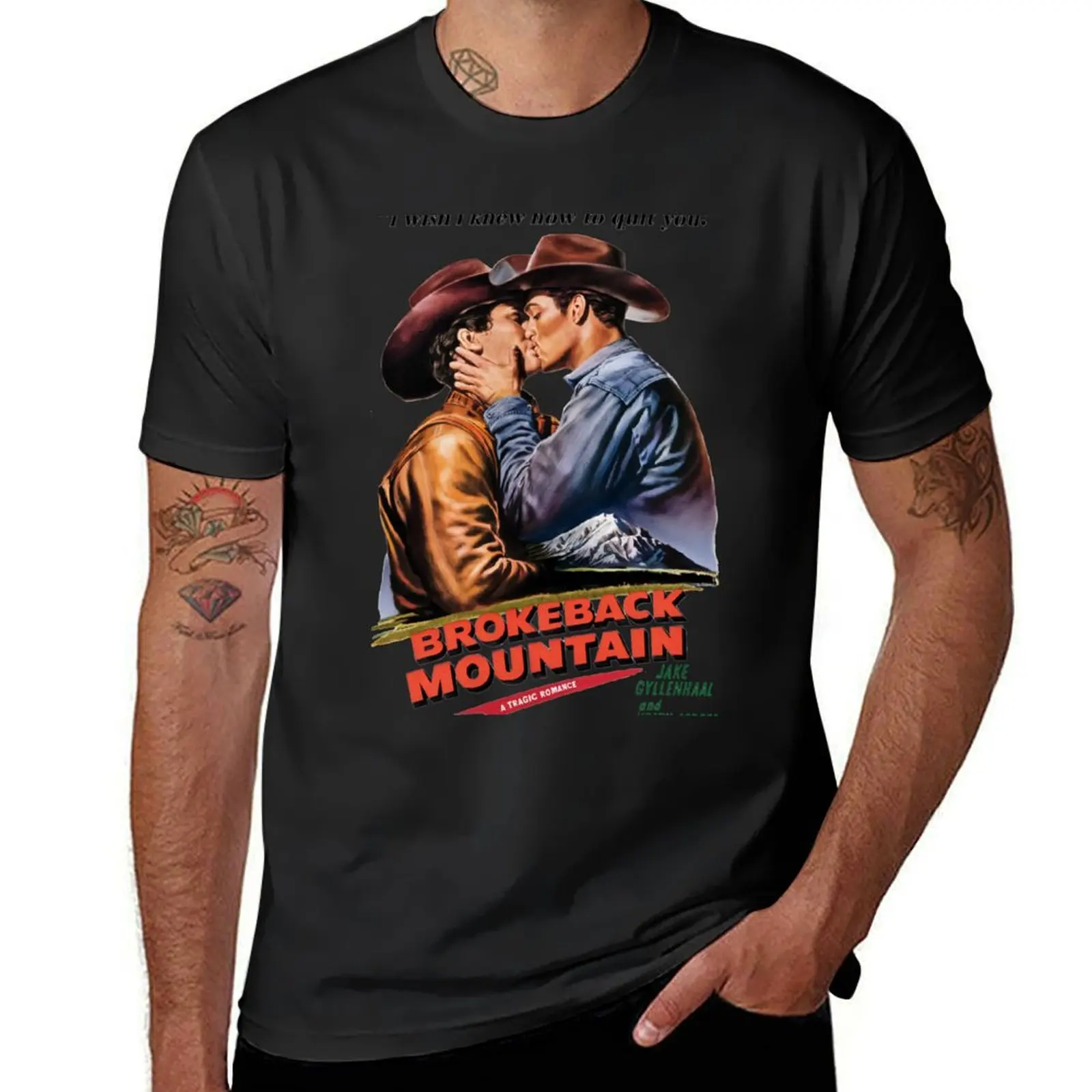 

Vintage Brokeback Mountain Poster T-Shirt boys animal print customizeds men clothes