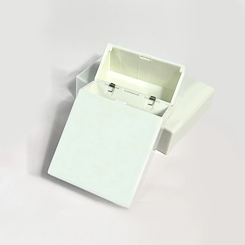 White Photocard Storage Box Photo Card Organizer Flip Cover Classification Box Desktop Storage School Stationery Supplies
