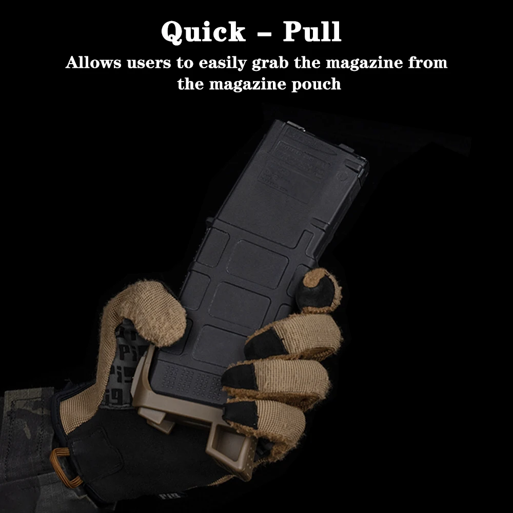 GBB PMAG Magazine Base Easy To Install&Quick Pull,Magazine Bag Accessories/Mono-Pod Prone Support For Tactical Shooting Training