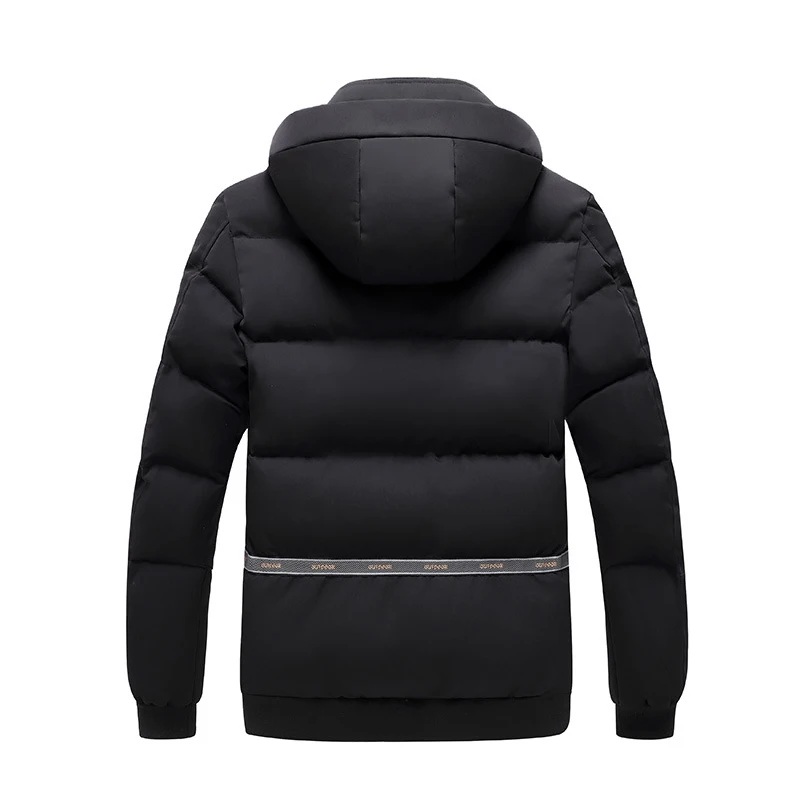 Giacche imbottite da uomo invernali Outdoor uomo giacca a vento calda spessa Parka cappotti moda uomo cotone giacca termica con cappuccio abbigliamento