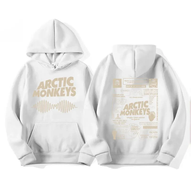 Retro Arctic Monkeys Music Tour Double Printed Cotton Trendy Brand Street Men\'s And Women\'s Sweaters Casual Sports Loose Hoodie