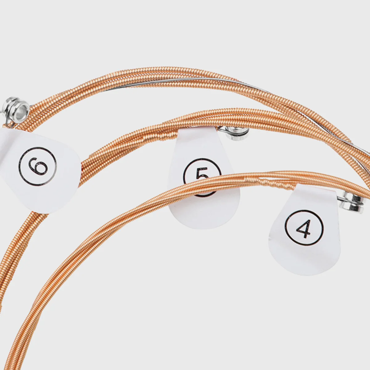 ชุดเปลี่ยนสายกีตาร์โลหะ 6 ชิ้น สายกีตาร์อะคูสติกประสิทธิภาพสูง ทนทานขึ้น เหมาะสำหรับการเล่นแบบฟิงเกอร์พิคกิ้งและ