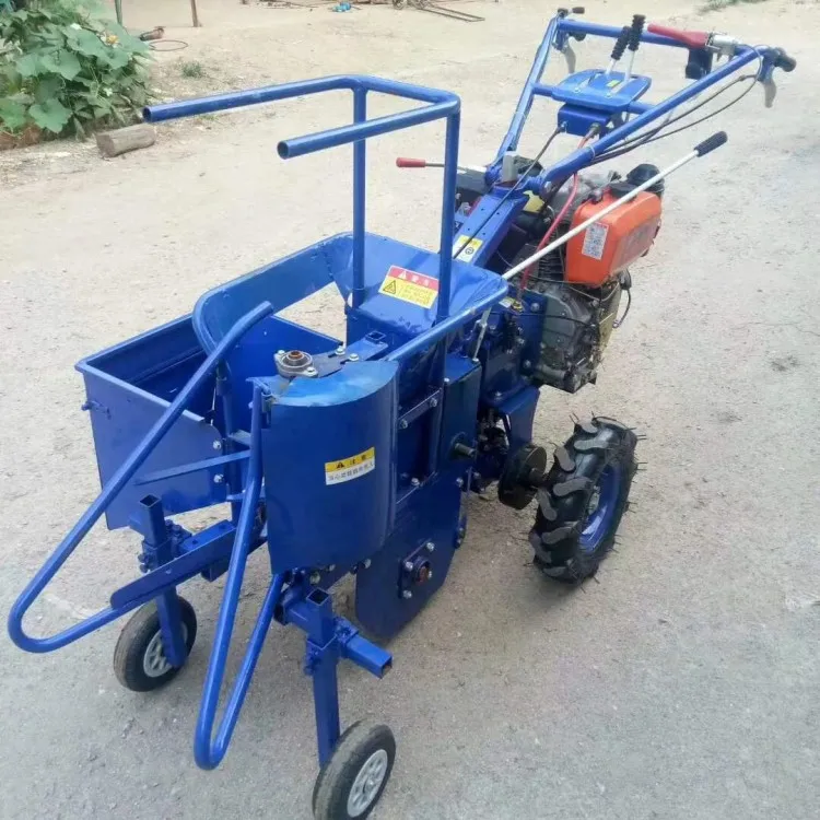 Small  Corn Harvester Hand Push Four Wheel Tractor Supporting Agricultural Multifunctional Corn Harvester