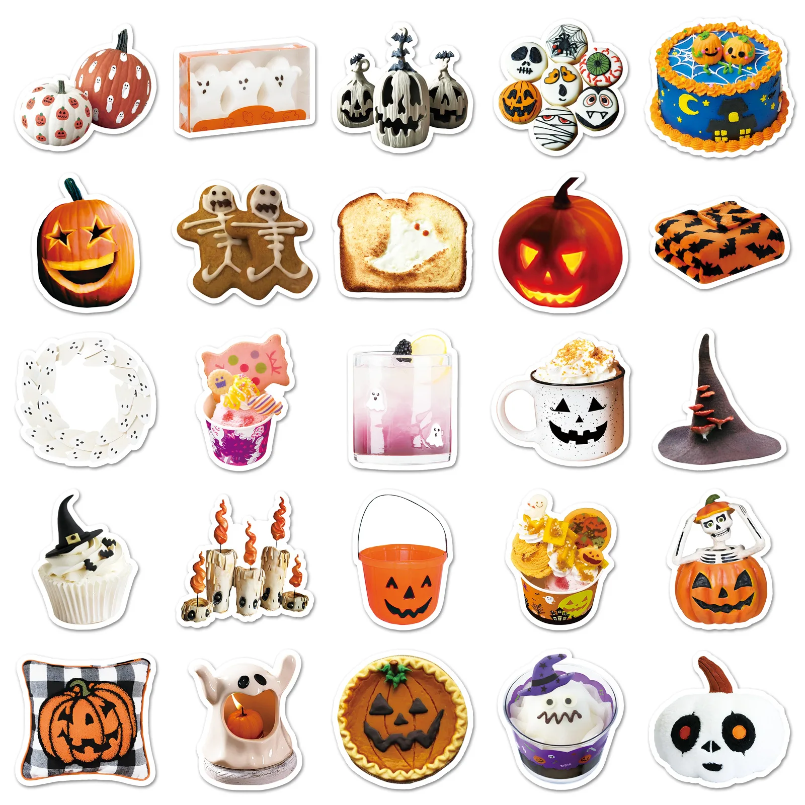 10/50PCS Halloween INS Stijl Graffiti Sticker Leuke Cartoon Decal Notebook Telefoon Gitaar Skateboard Waterdichte Sticker Kid Speelgoed