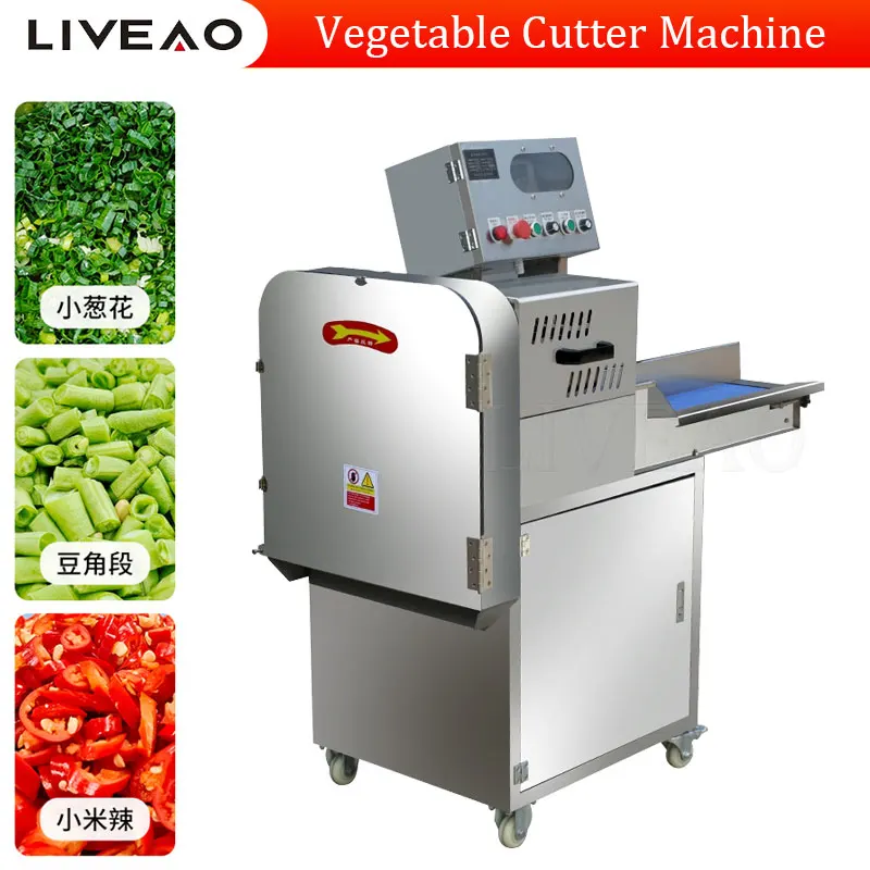 Vegetable Cutting Machine For Cut Leek Scallion Sauerkraut Pepper Dicing Machine Electric Slicer Industrial Onion Cutter Machine