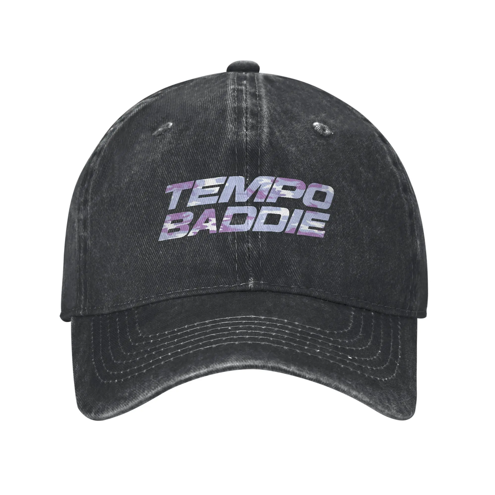 Fashion Tempo Baddie Team Colour Camo- wnba baseball cap  Suitable For Long Faces Hats For Man