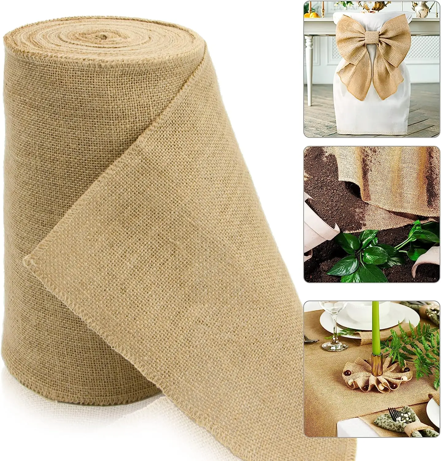 Vintage Shabby Chic Jute Table Runner 1 Roll 30cm X 10m Perfect for Rustic Wedding Decoration DIY Home Use Party Decorations