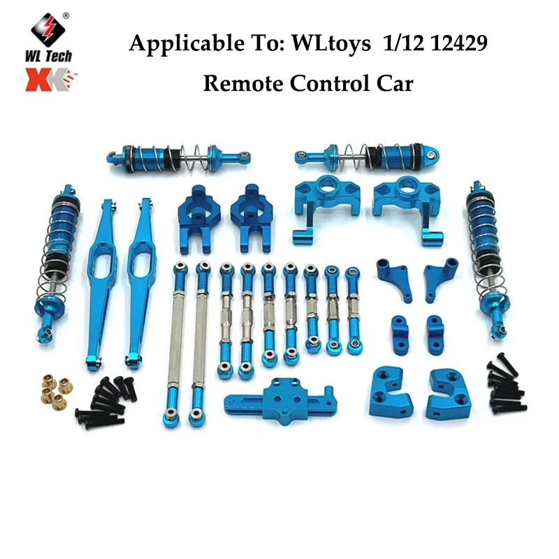 Wltoys-Barra Amarre Metal Para Coche Teledirigido Accesorios Copa Dirección Amortiguador Delantero Y Trasero Para Camión 12429