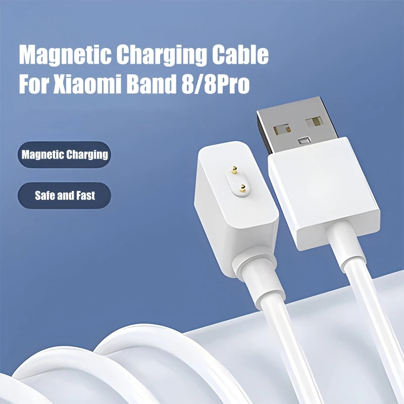 Charging Cable For Xiaomi Smart Band 9 8Pro 8 Active 7 Pro 6 NFC 5 Mi Smart Band 4 3 2 Bracelet USB Dock Magnetic Charger