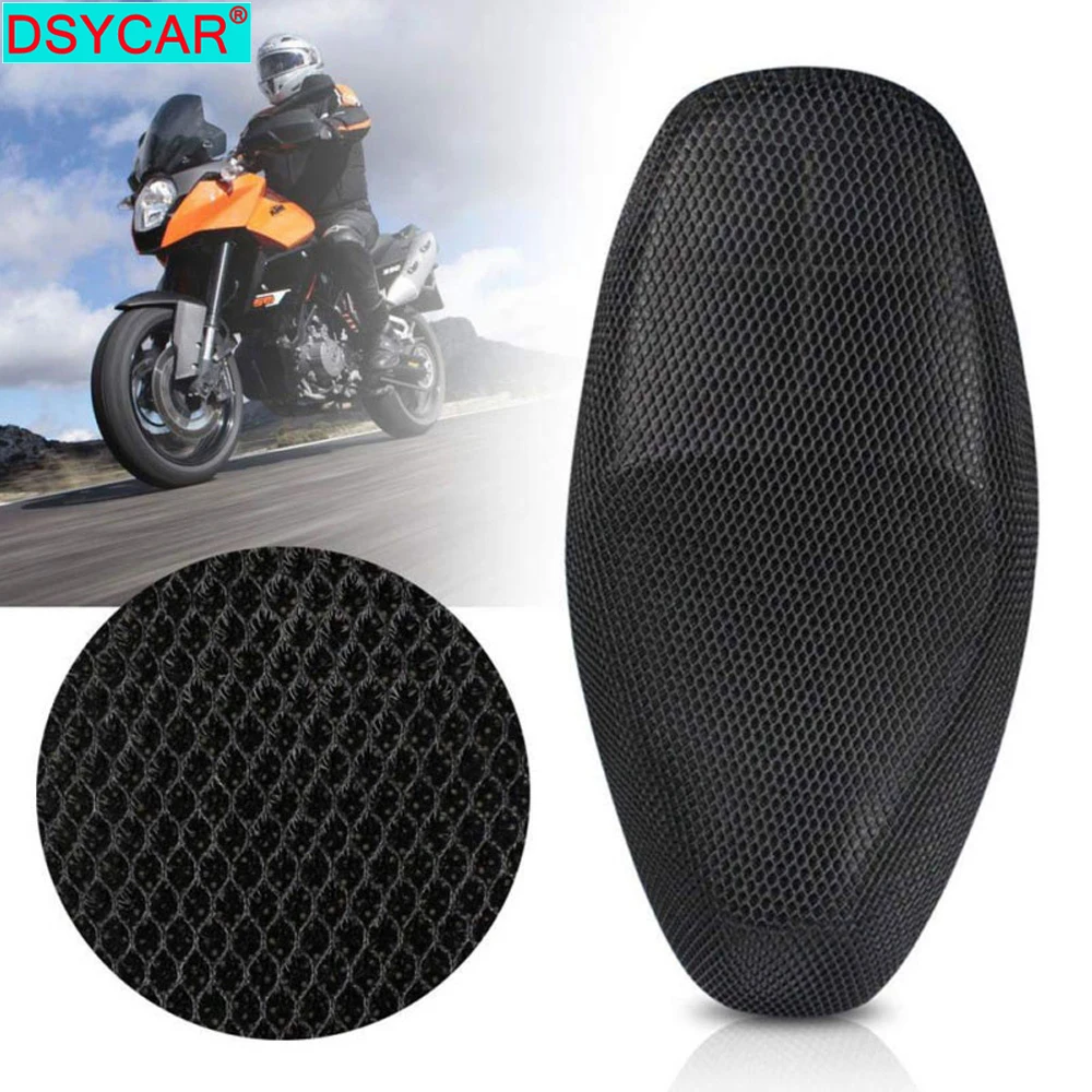 DSYCAR 1 szt. Antypoślizgowa siatka 3D pokrycie siedzenia oddychająca wodoodporna motocykl motocykl skuter pokrowce na siedzenia poduszka S-XXXXXL