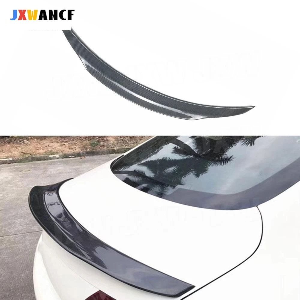 

JXWANCF For C Class Carbon Fiber Rear Trunk Spoiler Wing For Benz W205 C205 C63 AMG Sedan Coupe 2015-2019 Bumper