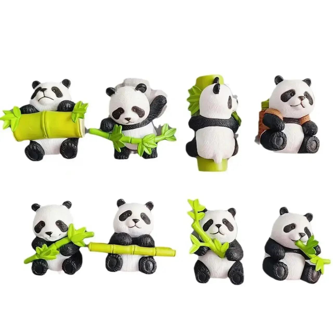 1set Cartoon Cute Soft Plush Panda Fridge Strong Magnet Refrigerator Sticker Home Decor Souvenir Kitchen Accessories