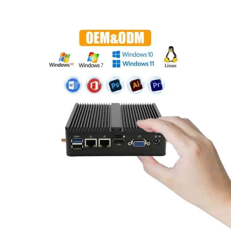

Ultra SSD Firewall Embedded Industrial Fanless Win Linux 7 10 11 Mini Pc Computer Minipc Core J1900 N100 I3 I5 I7 Mini Pcs