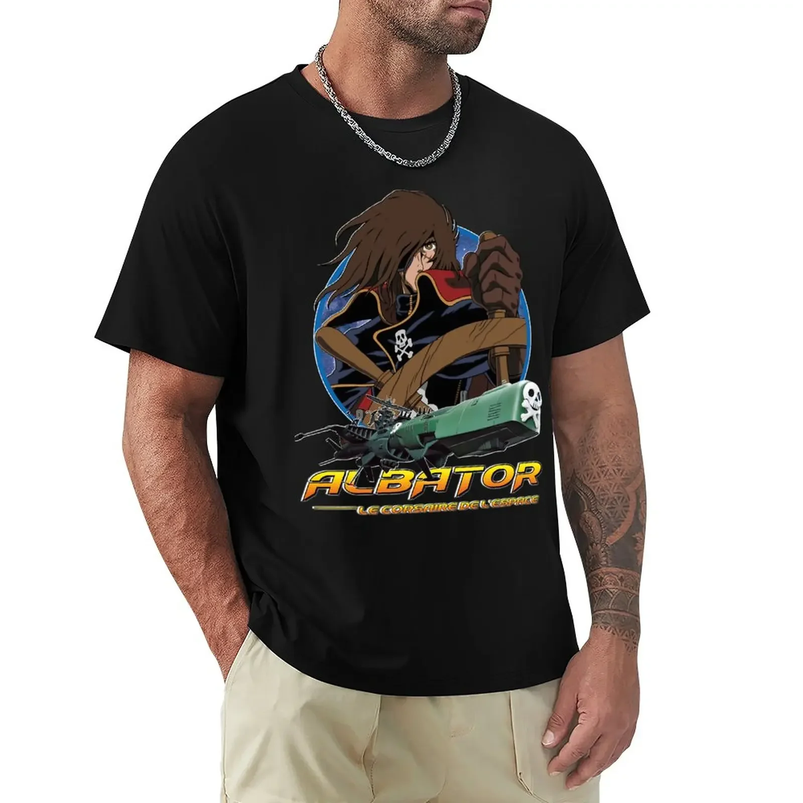 Albator (Captain Harlock) T-Shirt customizeds plus size tops mens graphic t-shirts funny
