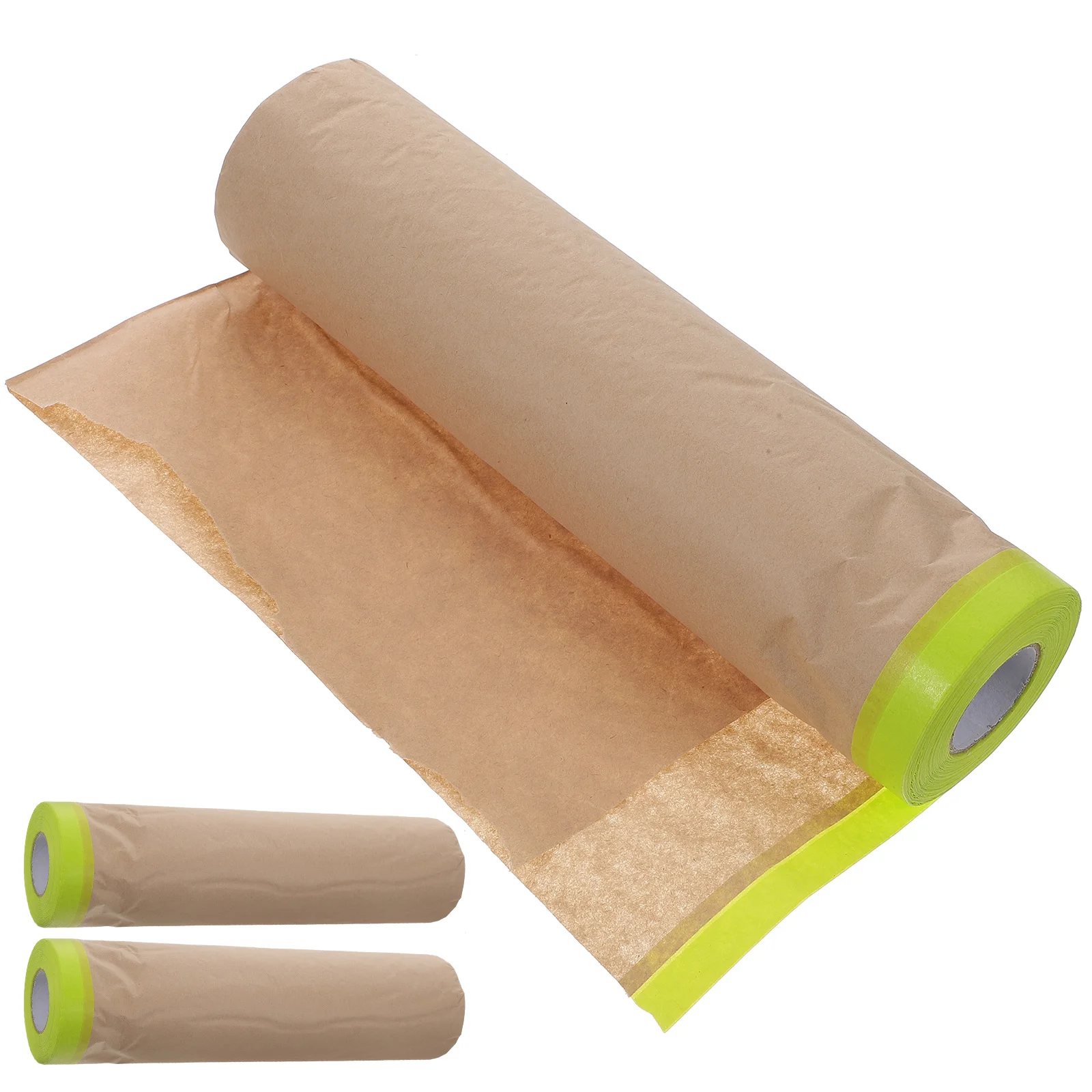 3 Rolls Masking Film Paper for Furniture Painting Spray Sticky Floor Protection Automotive Home Supplies Black Carpet