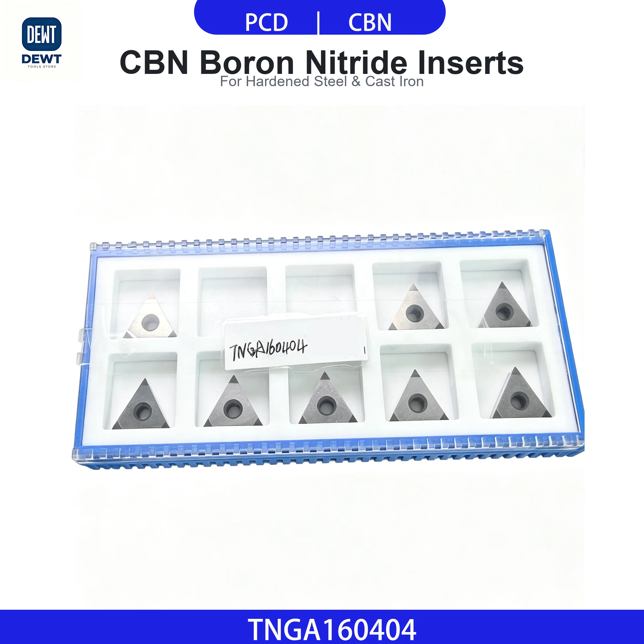 TNGA160404 Indexable Turning Inserts Cbn Triangular Inserts Cubic Boron Nitride Cnc Tools for High-Hardness Steel and Cast Iron