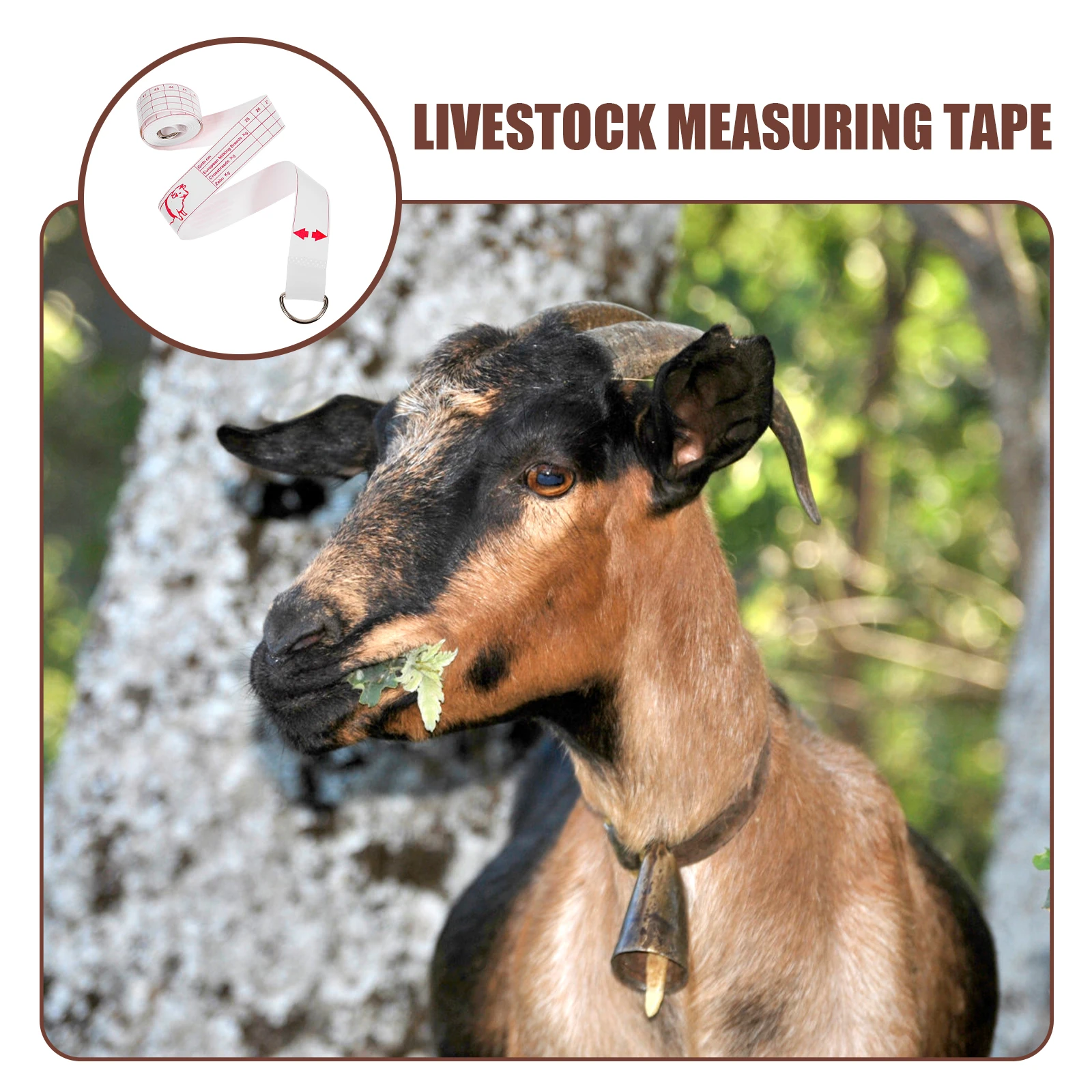 

Livestock Measuring Tape Animal Weight Measuring Tape for Cattle Pig Horse Goat Accurate Bust Waist Measurement Tool