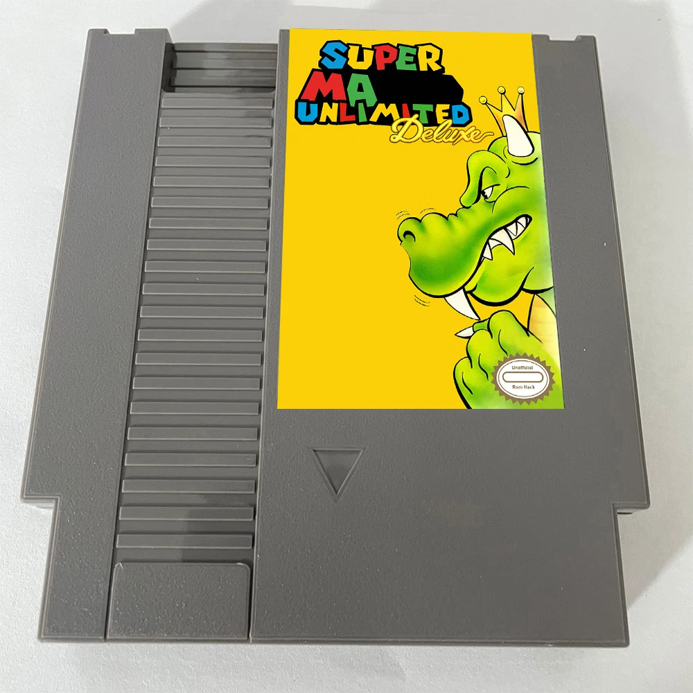 Super M Unlimited Deluxe NES Rom Hack - 8 بت 72 دبابيس بطاقة الألعاب PAl/NTSC VERSION خرطوشة الألعاب لوحدة التحكم NES الكلاسيكية - اللغة الإنجليزية