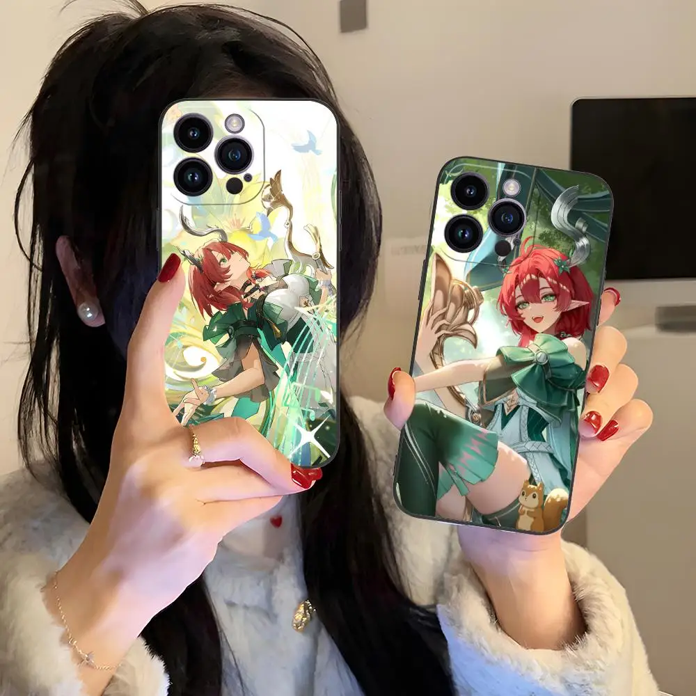 

Чехол для телефона Wuthering Waves Ciaccona для iPhone 16, 15, 14, 13, 12, 11 X XR XS 8 7 Pro Max Plus Mini с цветным принтом, красивый чехол