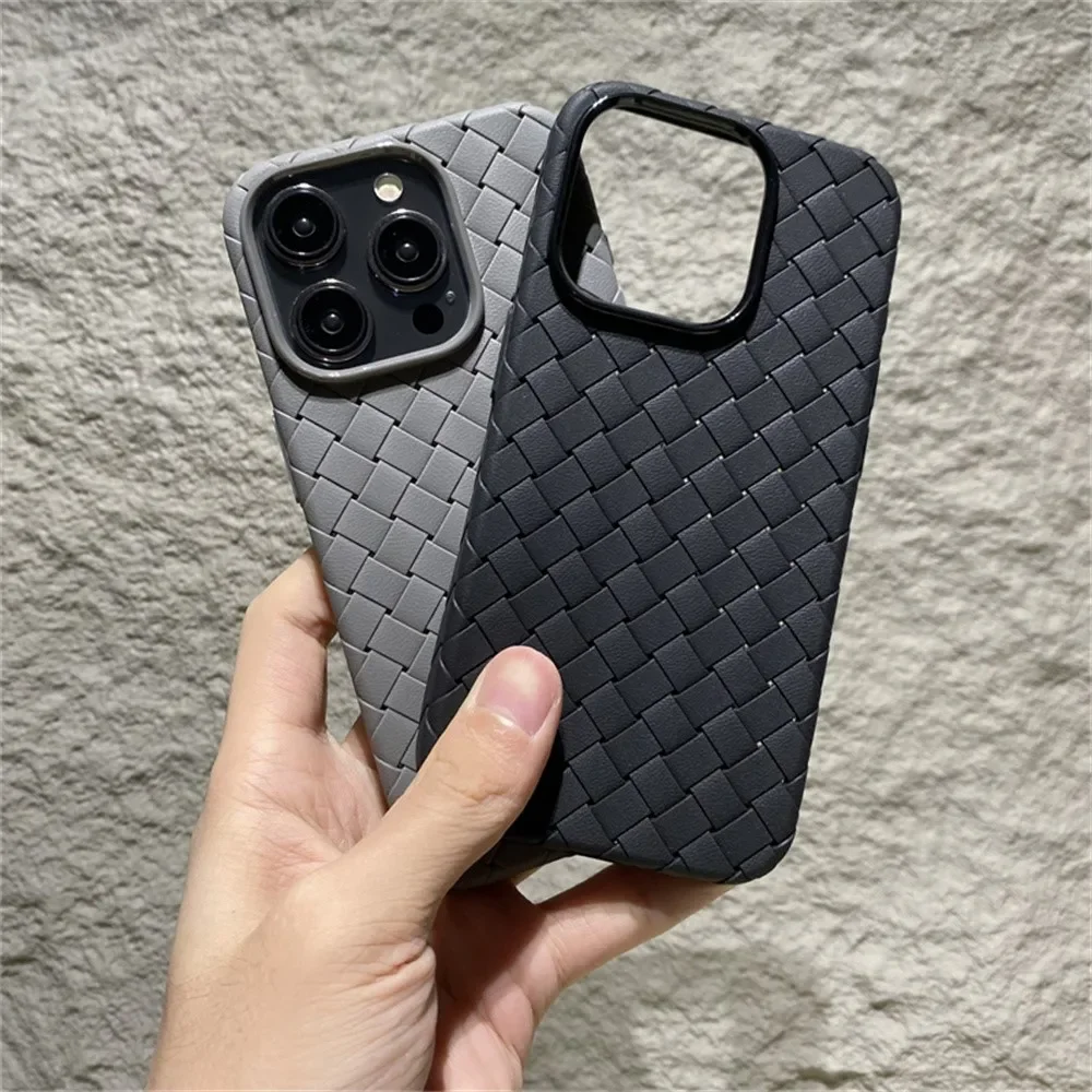 BV Woven Heat Dissipation Soft Silicon Shockproof Case For iPhone 15 14 13 12 11 Pro Max Plus Mini XR X XS 7 8 SE Bumper Cover