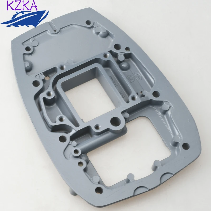 Exhaust Guide Manifold Plate 6B4-41137 For Yamaha 2 Stroke 15D 9.9HP 15HP Boat Motor 6B4-41137-00 15B CA 6B4-41137-00-5B Engine