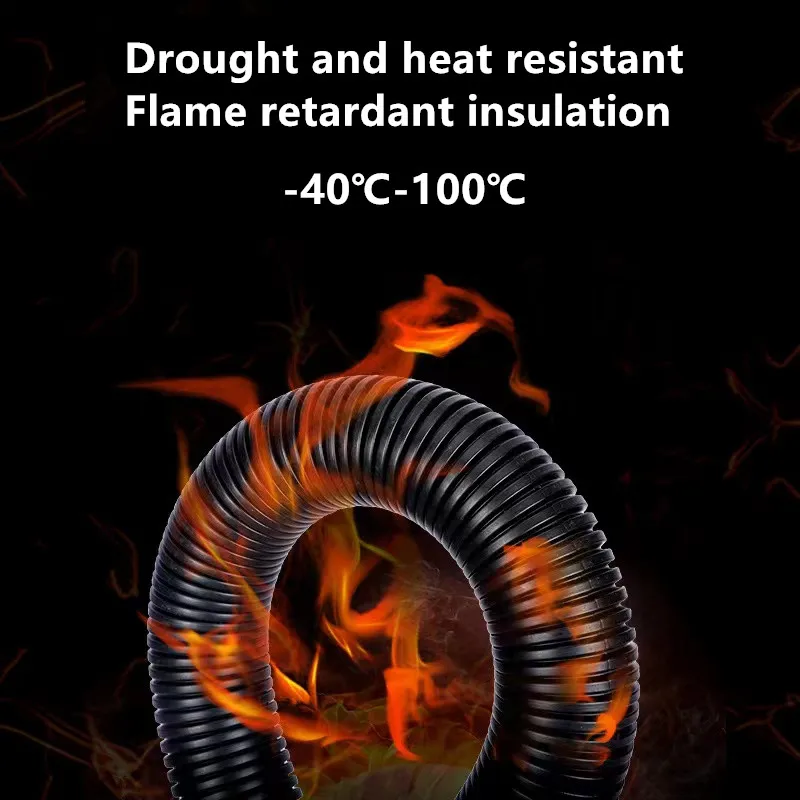 7.5Mm-34.5Mm Pp Geïsoleerde Ribbelbuis Draad Slang Threading Slang Plastic Ribbelbuis Beschermhoes