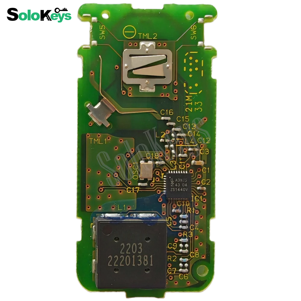 SOLOKEYS oryginalna GHR-M013 dla 2017-2020 Mitsubishi Xpander Eclipse Cross 434Mhz FSK ID47 HITAG3(PKE) Chip PN:GHR-M014 3 przyciski