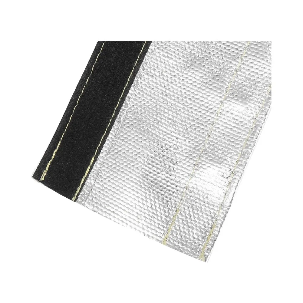 Fiberglass Insulated Sleeve for Vehicle Wiring for protection Aluminum Foil Reflective Heat Shield 2m Length 160C to 250C Rated