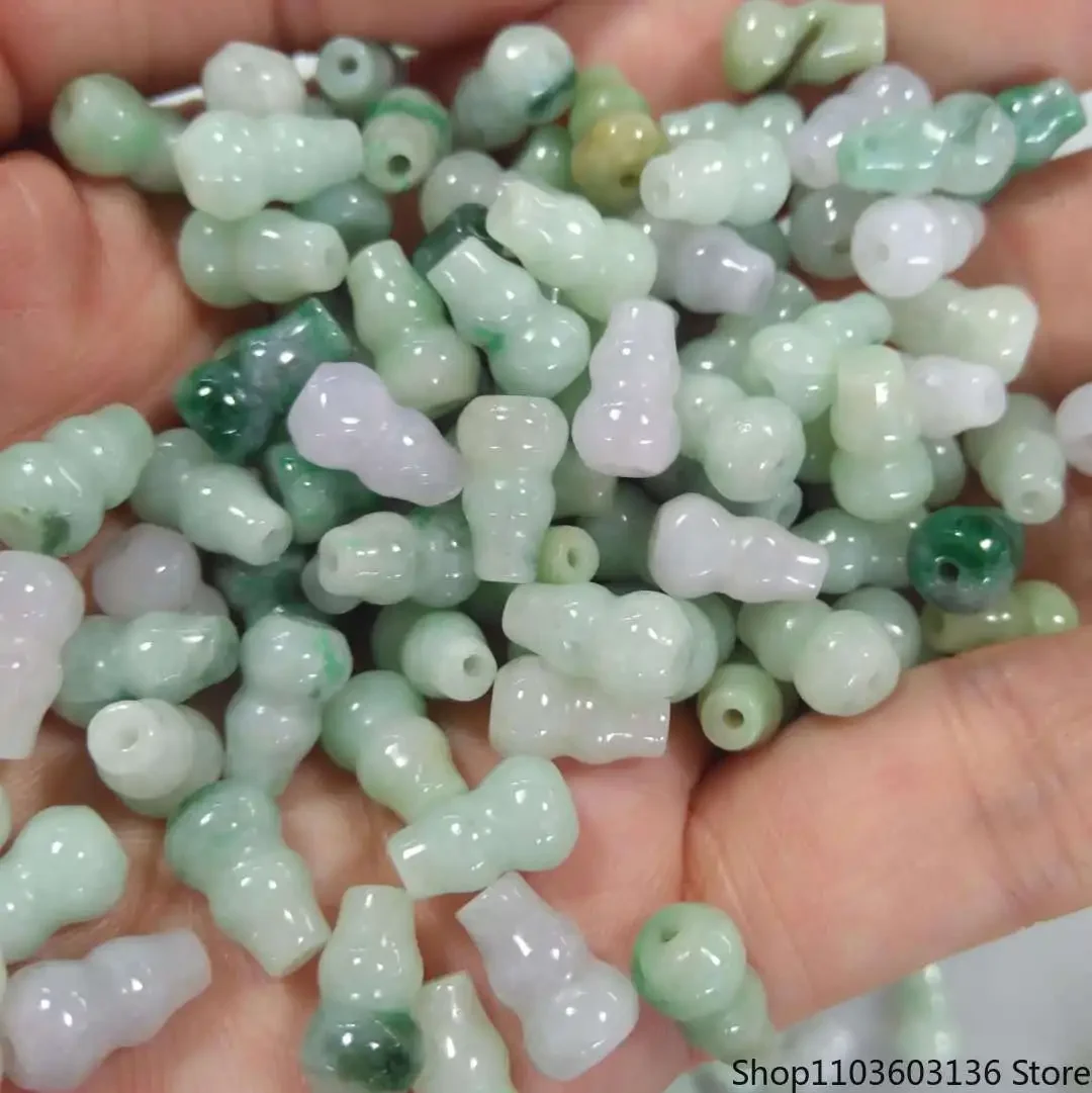 

7*10mm Grade A Myanmar Jadeite Gourd Jade Beads For Jewelry Making Diy Bracelet Beaded Necklace Charms Jewellery Accessories