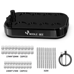 Tattoo Ink Cup Magnetic Stirrer Aluminum Alloy Material Mixer Lab Mixing Nail Polish Eyelash Adhesives and Polish Mixing Lab