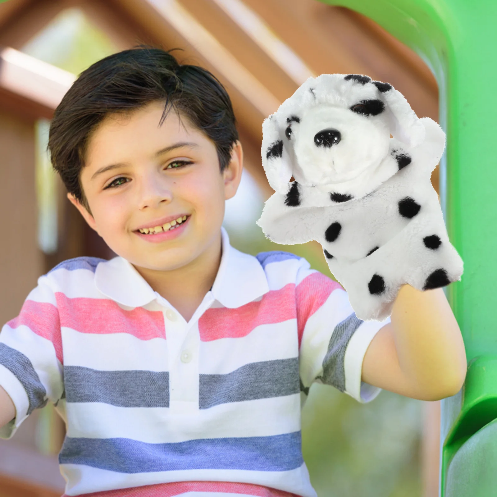 Handpop Vroeg onderwijs speelgoed Cartoon dieren poppen voor kinderen Gevulde pluche