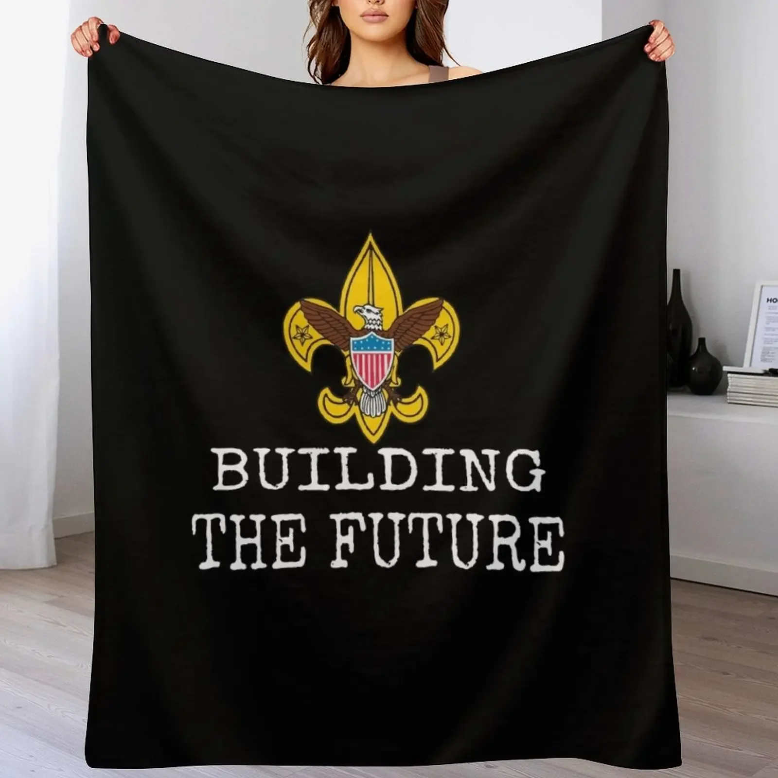 

BSA building the future Throw Blanket Thin Summer Beddings manga funny gift Blankets