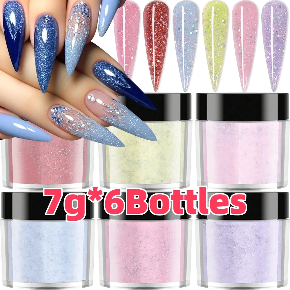 50g/100g Bulk Nude Nail Acrylpulver, 4 In1 Solid Colors Kristallpulver Verlängerung/Tauchen/Gravur Acryl Monomer Großhandel