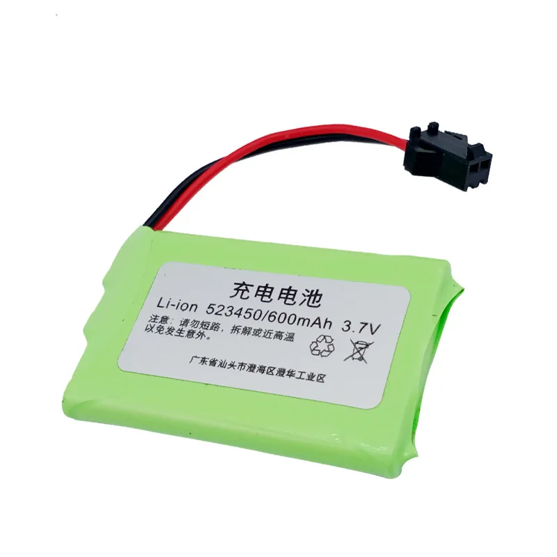 523450 Li-ion rechargeable battery 3.7V 600mAH for RC toys K10 K9 Electric Dog Intelligent Robot RC toys LED Lamp